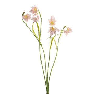 Umělá větvička šachovnicové květiny PITARA, růžovo-bílá, 50 cm