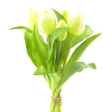 Umělá kytice tulipánů LONA, bílá, 30cm Umělá kytice tulipánů LONA, bílá, 30cm