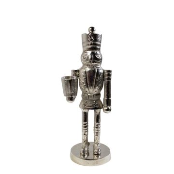 Dekorativní figurka louskáček RUNAR, stříbrná, 11,5 x 11 x 30 cm Dekorativní figurka louskáček RUNAR, stříbrná, 11,5 x 11 x 30 cm