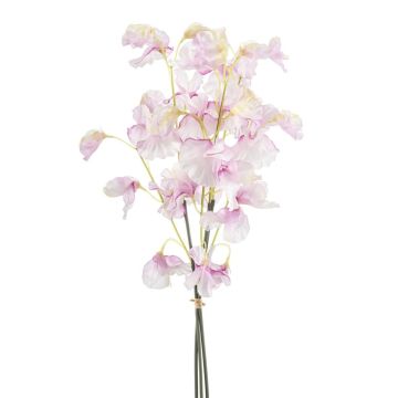 Dekorativní kytice Lathyrus svazek KIDO, růžovo-bílá, 50 cm