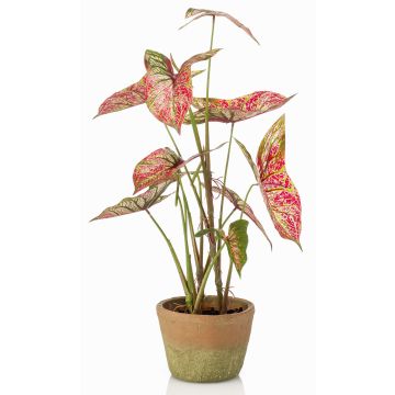 Umělá rostlina Syngonium YOMREL v terakotovém květináči, červenozelená, 60cm Umělá rostlina Syngonium YOMREL v terakotovém květináči, červenozelená, 60cm