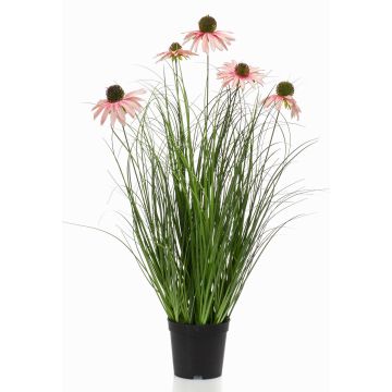 Umělá tráva třapatka SHALLA s květy, růžová, 60cm Umělá tráva třapatka SHALLA s květy, růžová, 60cm