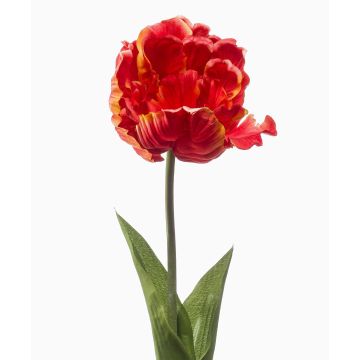 Umělý papoušek tulipán LIOMARA, oranžový, 65cm