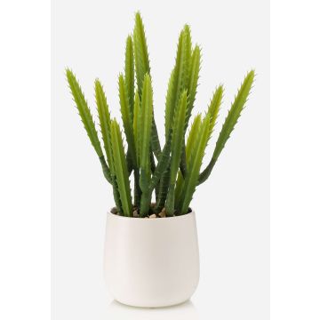 Umělý kaktus Euphorbia trigona NORSHE v dekorativním květináči, zelený, 28cm