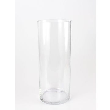 Skleněná válcová podlahová váza SANSA AIR, čirá, 50 cm, Ø 20 cm