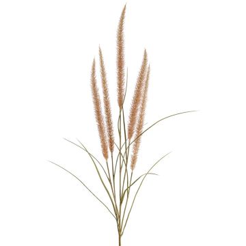 Umělá tráva se štětinami AREVALO s latami, béžová, 135cm