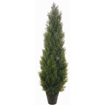 Dekorativní stromek Thuja ODINE v dekorativním květináči, křížová dvířka, zelený, 150cm Dekorativní stromek Thuja ODINE v dekorativním květináči, křížová dvířka, zelený, 150cm