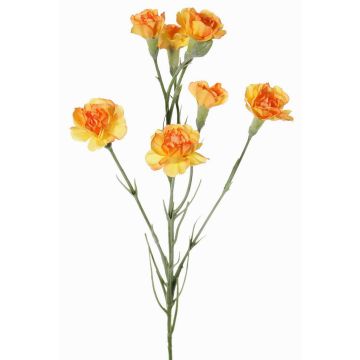 Umělá větev karafiátu PIARA, oranžovo-žlutá, 60cm, Ø3-5cm Umělá větev karafiátu PIARA, oranžovo-žlutá, 60cm, Ø3-5cm