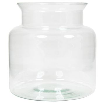 KARIN OCEAN skleněný svícen na lucernu, čirý, 19cm, Ø19cm