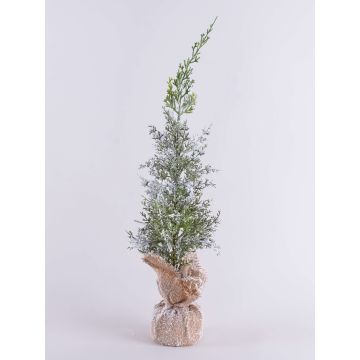 Umělý cedr ANGARA v jutovém pytli, zasněžený, zelenobílý, 60cm Umělý cedr ANGARA v jutovém pytli, zasněžený, zelenobílý, 60cm