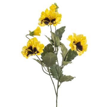 Umělá větvička macešek SKAILA, žlutá, 55 cm Umělá větvička macešek SKAILA, žlutá, 55 cm