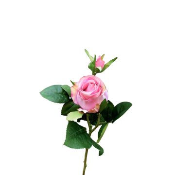 Umělá růže RENESMEE, růžová, 45cm, Ø6cm