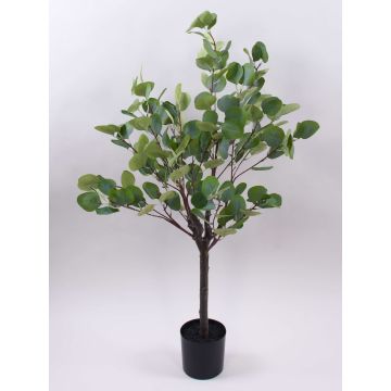 Plastový eukalyptový strom WISGARD, umělý kmen, zelenošedý, 90cm