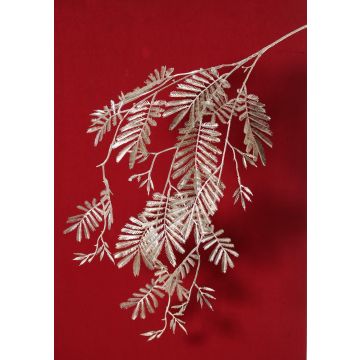 Umělá větev mimózy RENGU, stříbrná, 110cm Umělá větev mimózy RENGU, stříbrná, 110cm