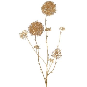 Umělá větev skimie LOBUS, zlatá, 90cm, Ø4-8,5cm Umělá větev skimie LOBUS, zlatá, 90cm, Ø4-8,5cm