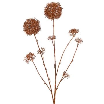 Umělá větev skimie LOBUS, měděná, 90cm, Ø4-8,5cm Umělá větev skimie LOBUS, měděná, 90cm, Ø4-8,5cm