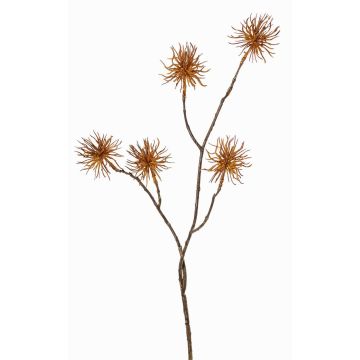 Umělá větvička čarověníku NUMBAT s květy, oranžová, 70cm, Ø6cm Umělá větvička čarověníku NUMBAT s květy, oranžová, 70cm, Ø6cm