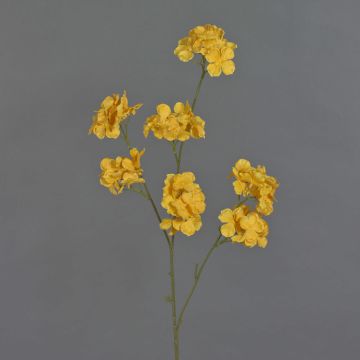 Umělá větvička hortenzie OLYMPUS, žlutá, 80cm, Ø9cm Umělá větvička hortenzie OLYMPUS, žlutá, 80cm, Ø9cm