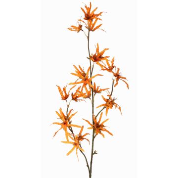 Umělá větev čarověníku ORAFA s květy, oranžová, 80cm, Ø4-8cm Umělá větev čarověníku ORAFA s květy, oranžová, 80cm, Ø4-8cm