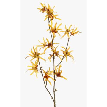 Umělá větev čarověníku ORAFA s květy, žlutá, 80cm, Ø4-8cm Umělá větev čarověníku ORAFA s květy, žlutá, 80cm, Ø4-8cm