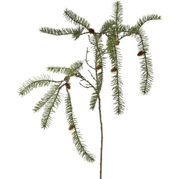 Umělá jedlová větvička KALAMAS se šiškami, 105cm Umělá jedlová větvička KALAMAS se šiškami, 105cm