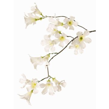 Umělá trubka jasmínu AURINA, bílá, 90cm
