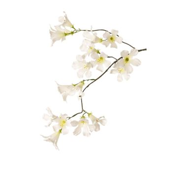 Umělá trubka jasmínu AURINA, bílá, 90cm