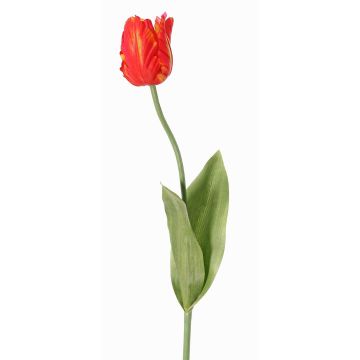 Umělá květina papoušek tulipán UAKARI, červeno-oranžovo-zelená, 65cm, Ø6cm Umělá květina papoušek tulipán UAKARI, červeno-oranžovo-zelená, 65cm, Ø6cm