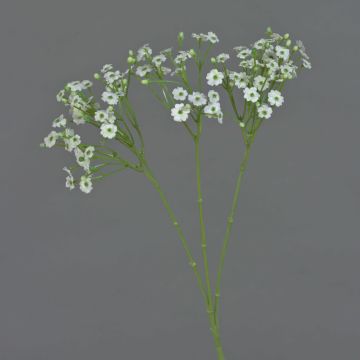 Umělá větvička gypsophily SIKINOS, bílá, 65cm