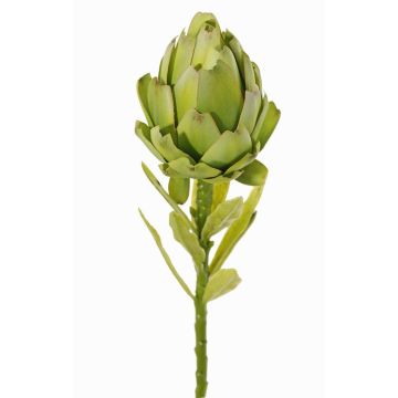 Textilní květ artyčoku JENBALA, zelený, 35cm, Ø7cm Textilní květ artyčoku JENBALA, zelený, 35cm, Ø7cm