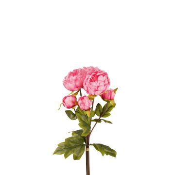 Umělá kytice pivoněk VATANA, růžová, 50 cm, Ø 18 cm