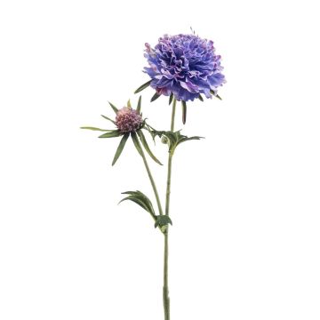 Umělá větvička scabiosa BASOLO, fialovo-modrá, 55 cm