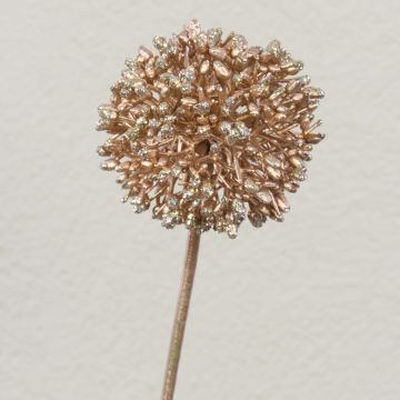 Umělé Allium HELLA, třpytky, šampaňské, 45cm, Ø8cm Umělé Allium HELLA, třpytky, šampaňské, 45cm, Ø8cm