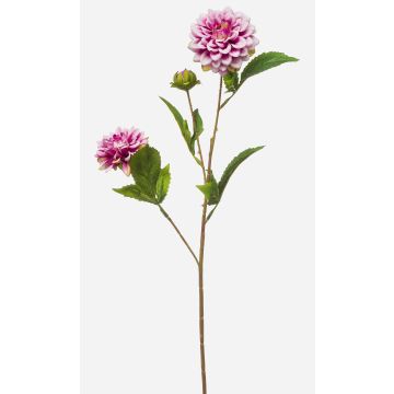 Umělá větev jiřiny CEVAST, fialová, 70cm