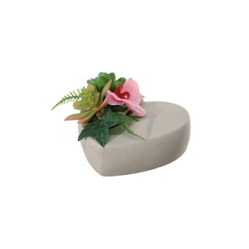 Umělé květinové aranžmá orchidej phalaenopsis, echeveria ARNORA, dekorativní květináč, růžovo-zelená, 9cm, Ø15cm Umělé květinové aranžmá orchidej phalaenopsis, echeveria ARNORA, dekorativní květináč, růžovo-zelená, 9cm, Ø15cm