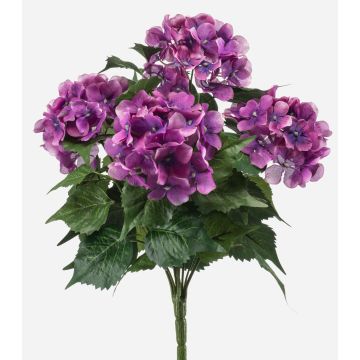 Umělá hortenzie DORJA na kůlu, fialová, 40cm