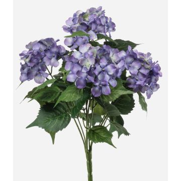 Umělá hortenzie DORJA na tyči, fialová, 40cm