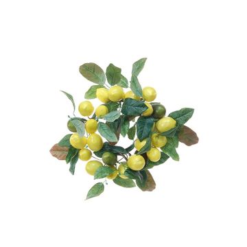 Umělý věnec SILVANI z citronů, žlutý, Ø25cm Umělý věnec SILVANI z citronů, žlutý, Ø25cm