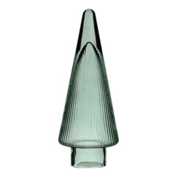 Dekorativní skleněný vánoční stromek RICON, metalický, zelený, 26 cm, Ø 9,5 cm Dekorativní skleněný vánoční stromek RICON, metalický, zelený, 26 cm, Ø 9,5 cm