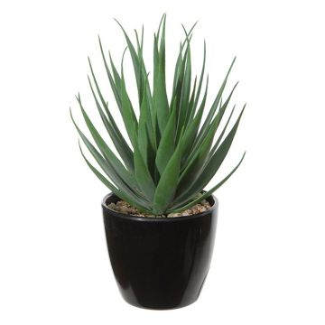 Umělá Agave decipiens KNUT, květináč, zeleno-červený, 18cm