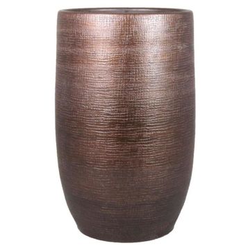 Keramická váza AGAPE se zrnem, měděná, 40cm, Ø26cm