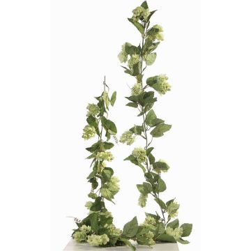 Umělá chmelová girlanda KRATEOS s květy, zelená, 200cm Umělá chmelová girlanda KRATEOS s květy, zelená, 200cm