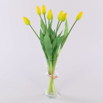 Umělá kytice tulipánů LONA, žluto-zelená, 45cm, Ø20cm Umělá kytice tulipánů LONA, žluto-zelená, 45cm, Ø20cm