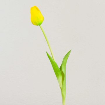 Plastový tulipán LONA, žlutý, 45cm, Ø4cm