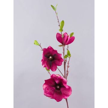 Větev z umělé magnólie FINAH, tmavě růžová, 80cm Větev z umělé magnólie FINAH, tmavě růžová, 80cm