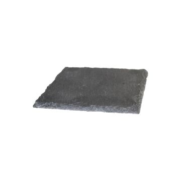 Čtvercový břidlicový podtácek MARIANO, antracit, 12x12cm
