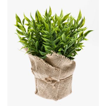 Umělý listnatec VITUS v jutovém balu, zelená, 22cm, Ø24cm Umělý listnatec VITUS v jutovém balu, zelená, 22cm, Ø24cm