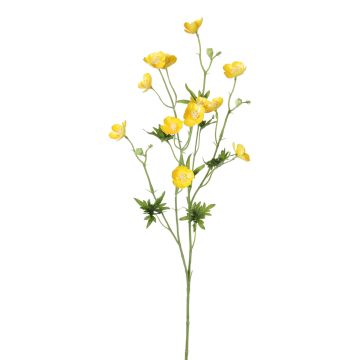 Umělý pryskyřník NORA, žlutá, 70cm, Ø3-3,5cm