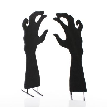Halloweenská silueta rukou SPOOKY HANDS, černá, 40cm