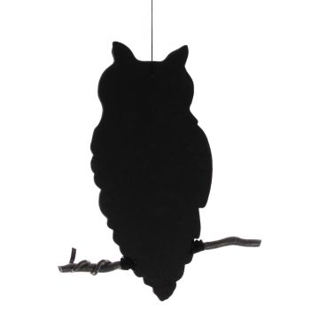 Halloweenská silueta sovy SPOOKY OWL, černá, 62cm